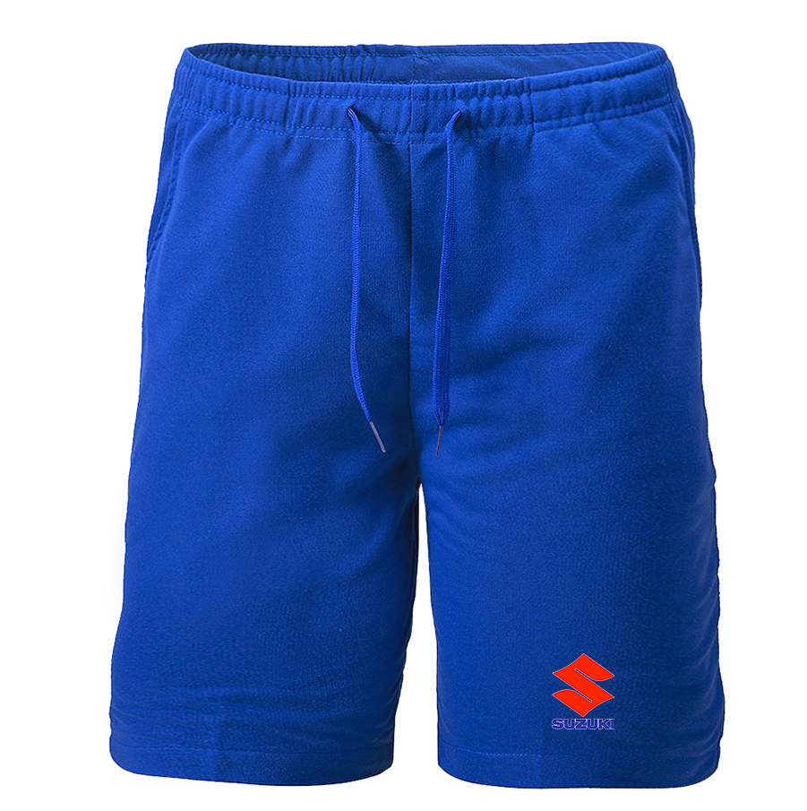 Men's Suzuki Bike Motorcycle Fleece Shorts