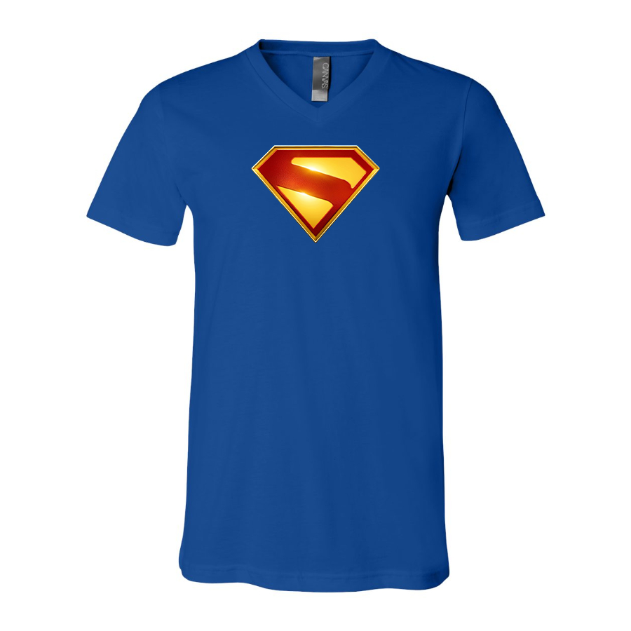 Superman 2025 BELLA  CANVAS  Jersey V-Neck Tee
