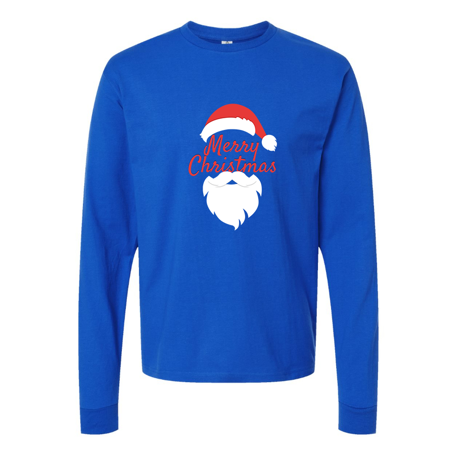 Men's Merry Christmas Santa Claus Long sleeves T-Shirt