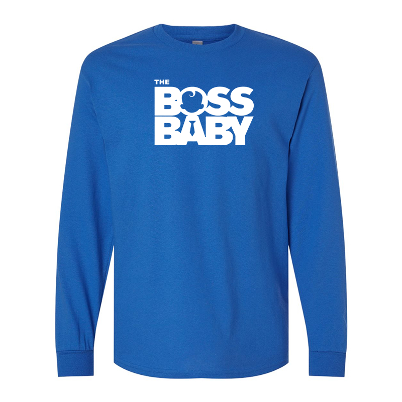 Men's Boss Baby  Gildan Heavy Cotton Long Sleeve T-Shirt