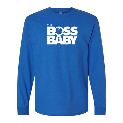 Men's Boss Baby  Gildan Heavy Cotton Long Sleeve T-Shirt