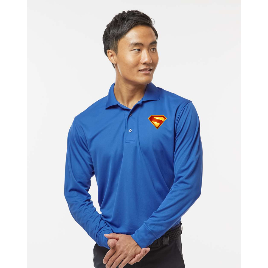 Men's Superman 2025 Paragon Prescott Long Sleeve Polo