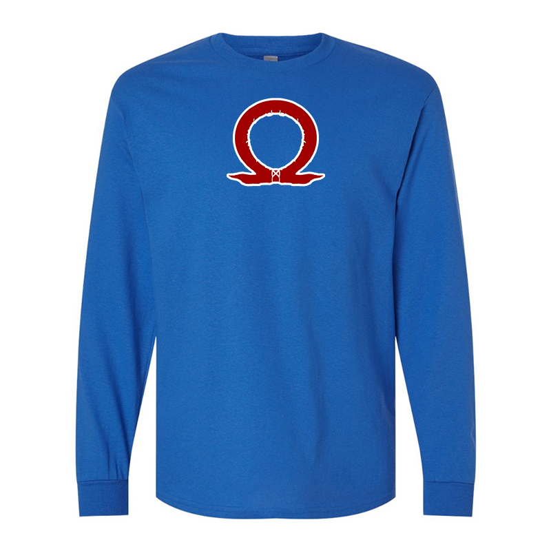 Men's God Of War Gildan Heavy Cotton Long Sleeve T-Shirt