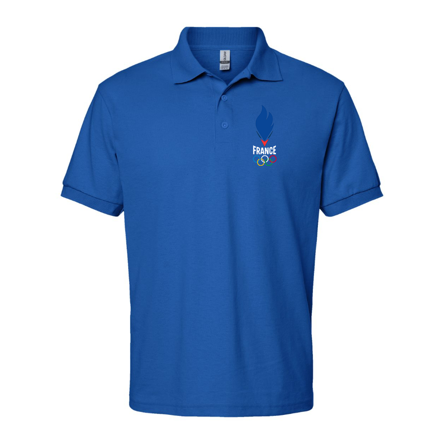 Men's France Olympia 2024 Dry Blend Polo