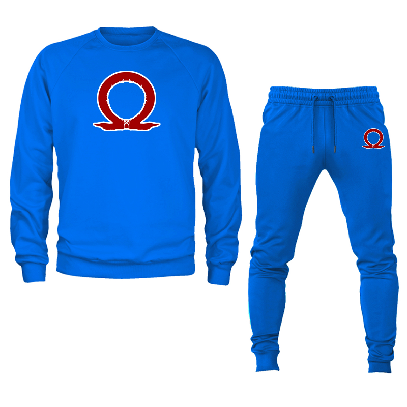 Men's God Of War Crewneck Sweatshirt Joggers Set
