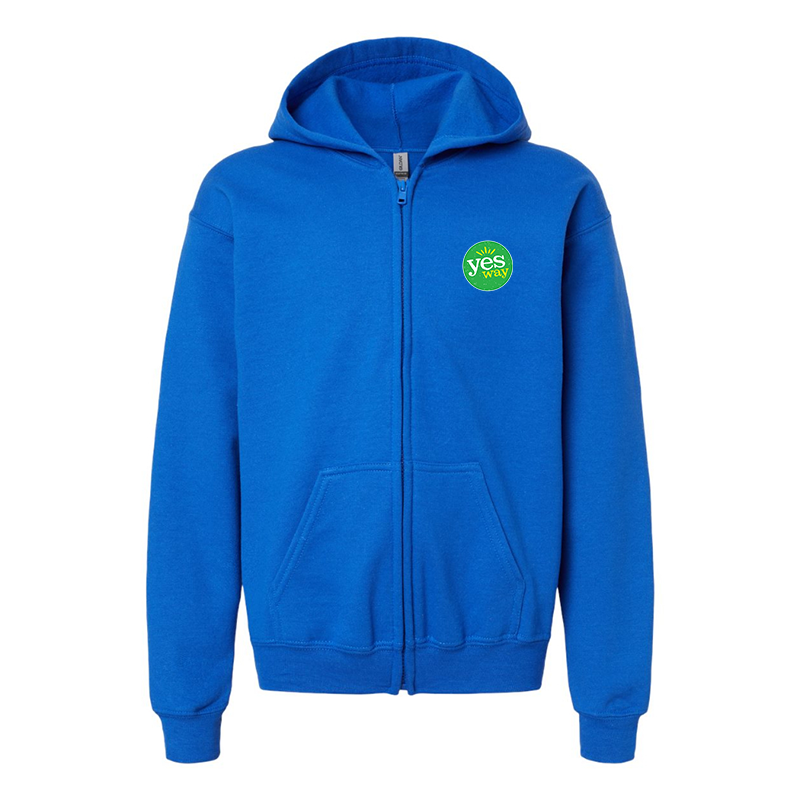 Youth's Yes Way  Gildan Heavy Blend Full-Zip Hooded Sweatshirt