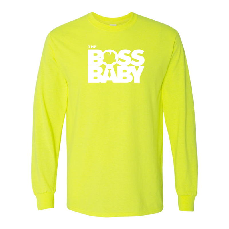Men's Boss Baby  Gildan Heavy Cotton Long Sleeve T-Shirt