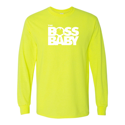 Men's Boss Baby  Gildan Heavy Cotton Long Sleeve T-Shirt