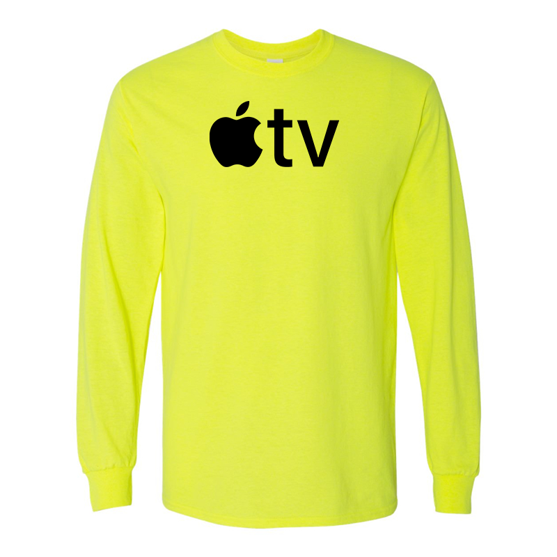 Men's Apple TV  Gildan Heavy Cotton Long Sleeve T-Shirt