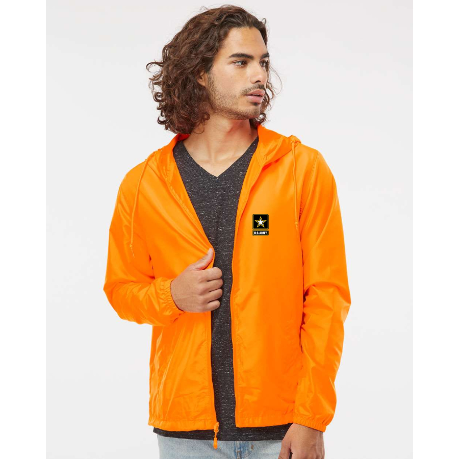 Men's  U.S. ARMY Independent Trading Co Lightweight Windbreaker Full-Zip Jacket