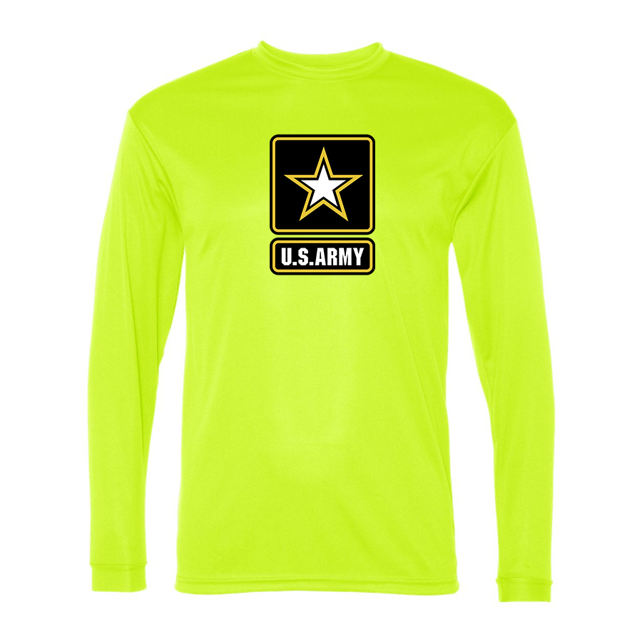 Men's  U.S. ARMY Polyester Long Sleeve T-Shirt