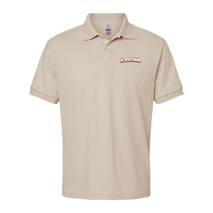 Men's Spider Man  Gildan Dry Blend Jersey Polo
