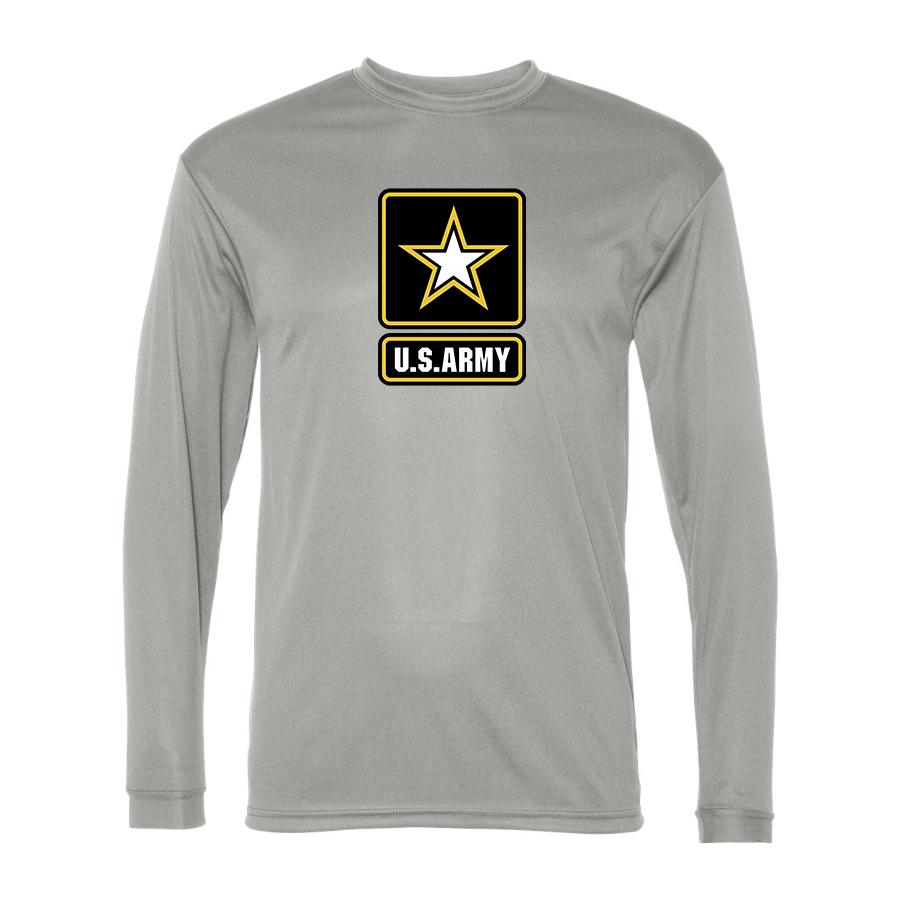 Men's  U.S. ARMY Polyester Long Sleeve T-Shirt