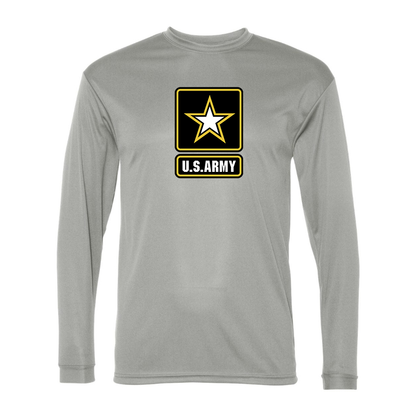 Men's  U.S. ARMY Polyester Long Sleeve T-Shirt