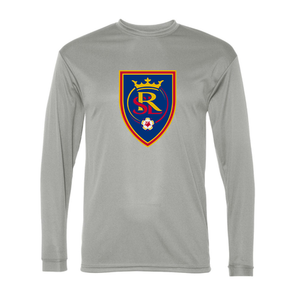 Men's Real Salt Lake Soccer Polyester Long Sleeve T-Shirt