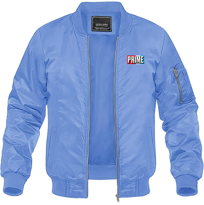 Men's Prime Drink Lightweight Bomber Jacket Windbreaker Softshell Varsity Jacket Coat