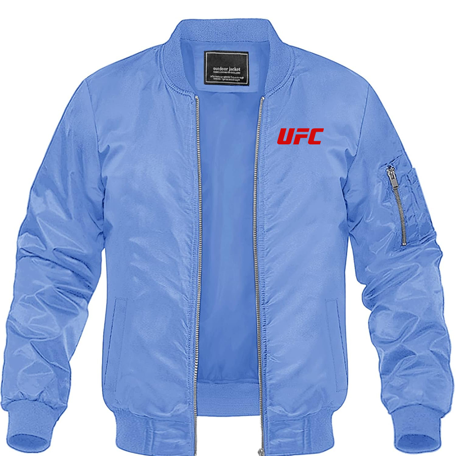 Men's UFC Lightweight Bomber Jacket Windbreaker Softshell Varsity Jacket