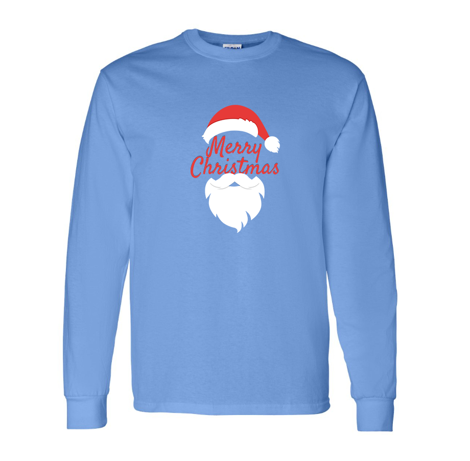 Men's Merry Christmas Santa Claus Long sleeves T-Shirt