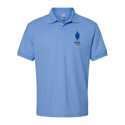 Men's France Olympia 2024 Dry Blend Polo