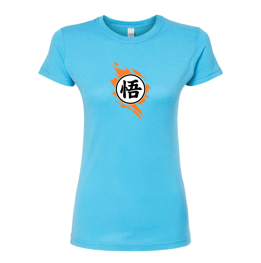 Women's Dragon Ball Z Goku  Round Neck T-Shirt