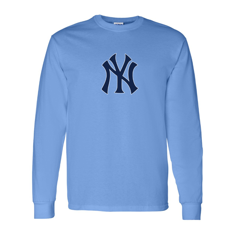 Men's New York NY Yankees Baseball Long sleeves T-Shirt