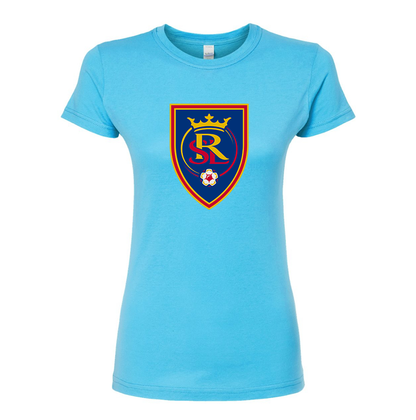 Women's Real Salt Lake Soccer Round Neck T-Shirt