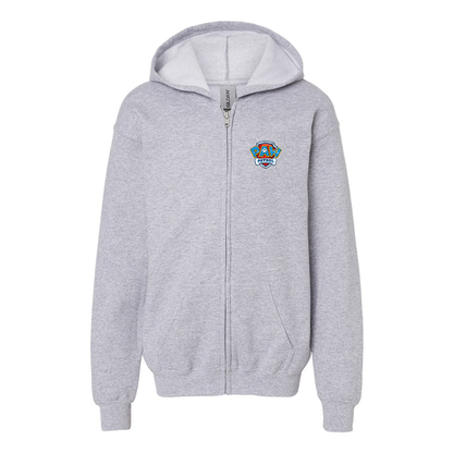 Youth's Paw Patrol Gildan Heavy Blend Full-Zip Hooded Sweatshirt