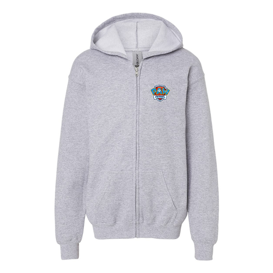 Youth's Paw Patrol Gildan Heavy Blend Full-Zip Hooded Sweatshirt