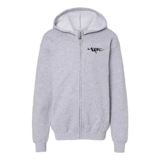 Youth's Tupac Gildan Heavy Blend Full-Zip Hooded Sweatshirt