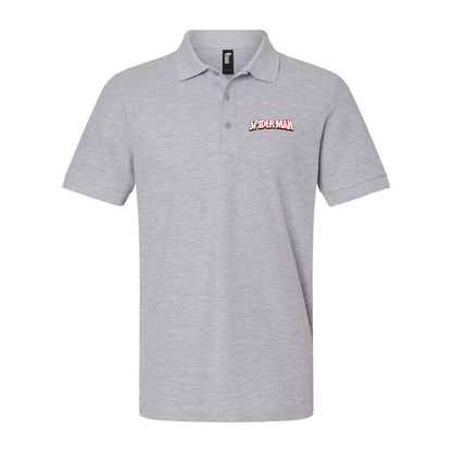 Men's Spider Man  Gildan Hammer Pique Polo