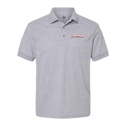 Men's Spider Man  Gildan Dry Blend Jersey Polo