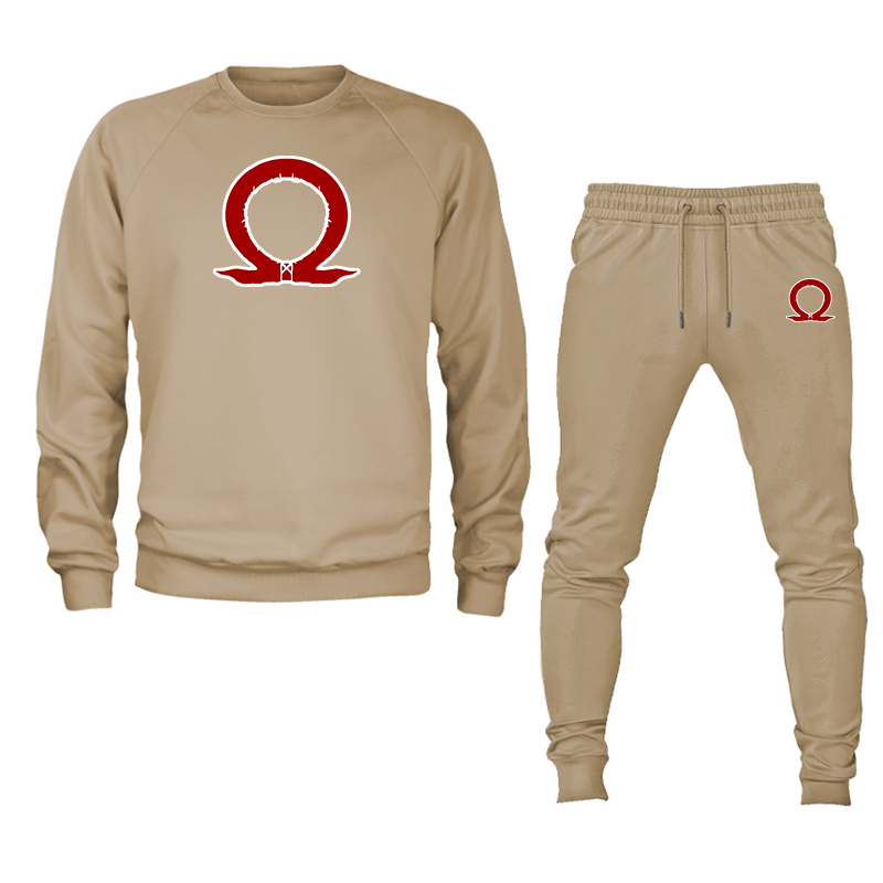 Men's God Of War Crewneck Sweatshirt Joggers Set