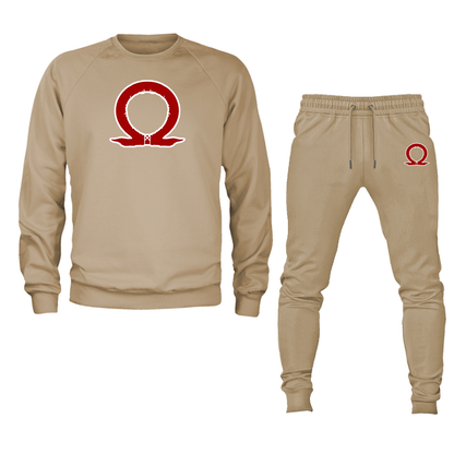 Men's God Of War Crewneck Sweatshirt Joggers Set