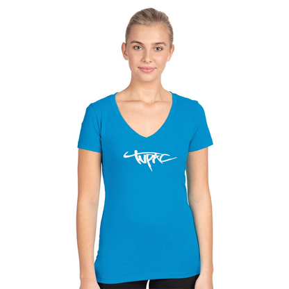 Women's Tupac Next Level Ideal V-Neck T-Shirt