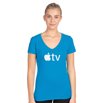 Women's Apple TV  Next Level Ideal V-Neck T-Shirt
