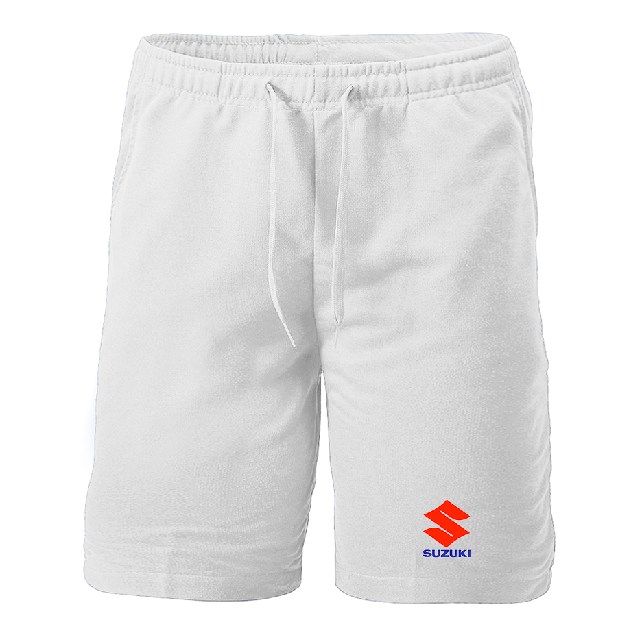 Men's Suzuki Bike Motorcycle Fleece Shorts