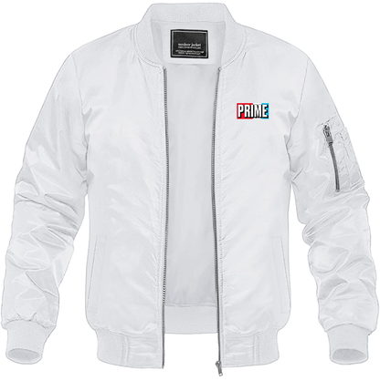Men's Prime Drink Lightweight Bomber Jacket Windbreaker Softshell Varsity Jacket Coat