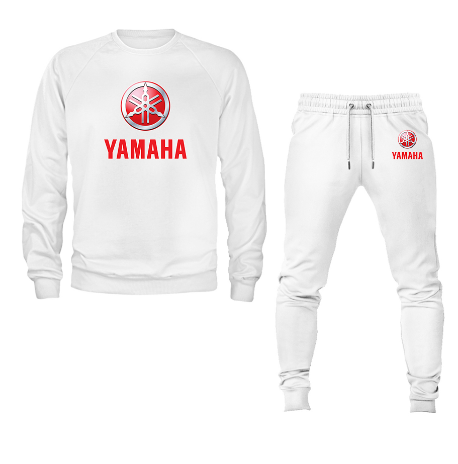 Men's Yamaha Bike Motorcycle Crewneck Sweatshirt Joggers Suit