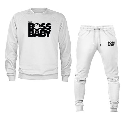 Men's Boss Baby  Crewneck Sweatshirt Joggers Set