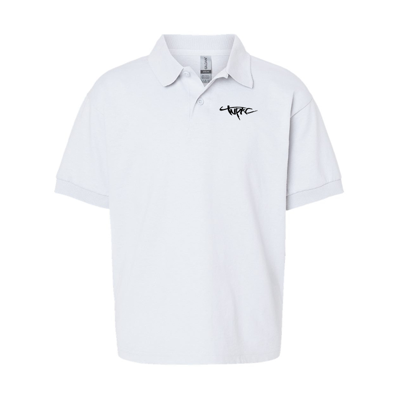 Youth's Tupac Gildan Dry Blend Jersey Polo