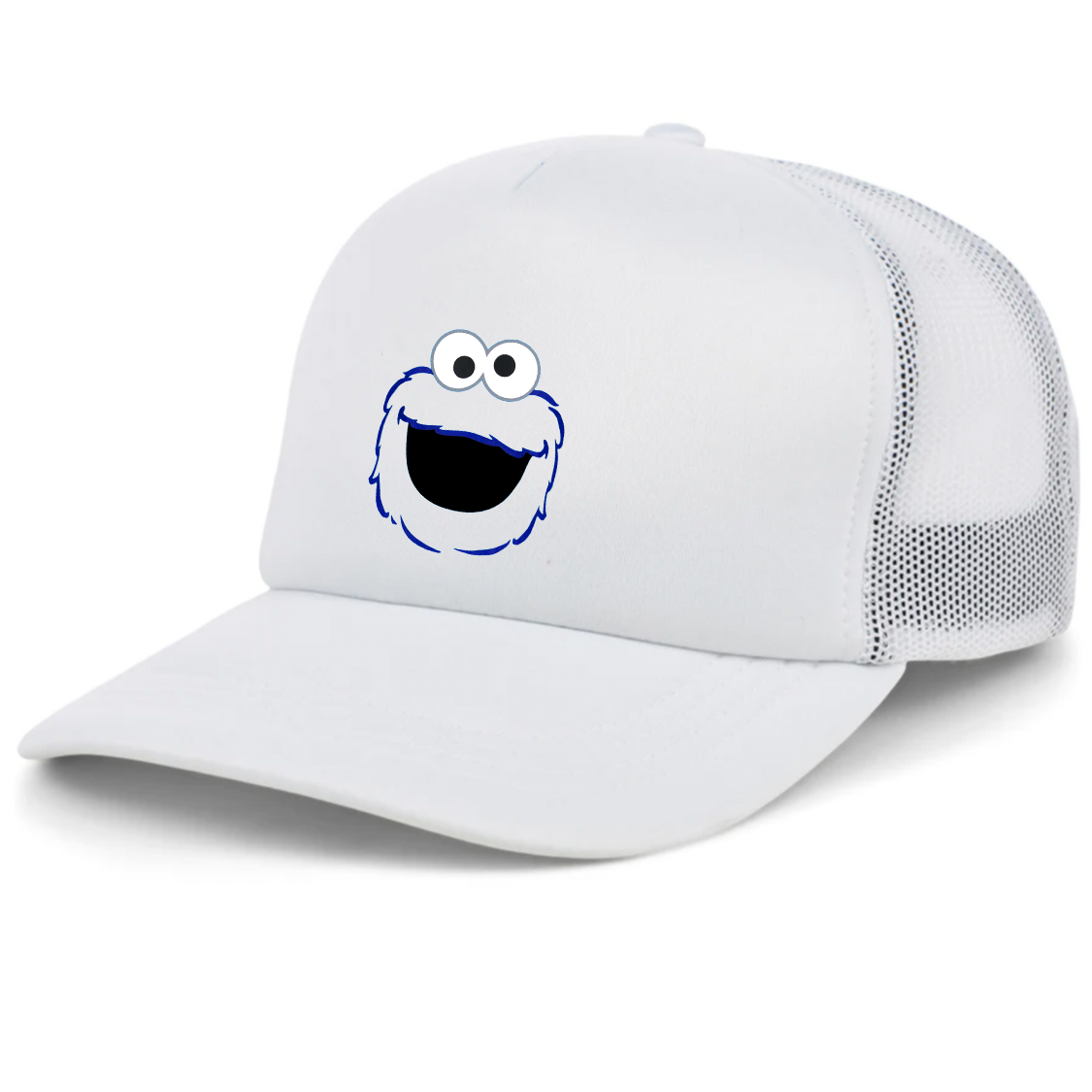 Sesame Street Cookie Monster face Dad Trucker Hat