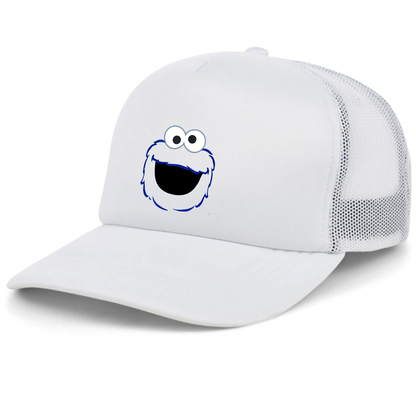 Sesame Street Cookie Monster face Dad Trucker Hat