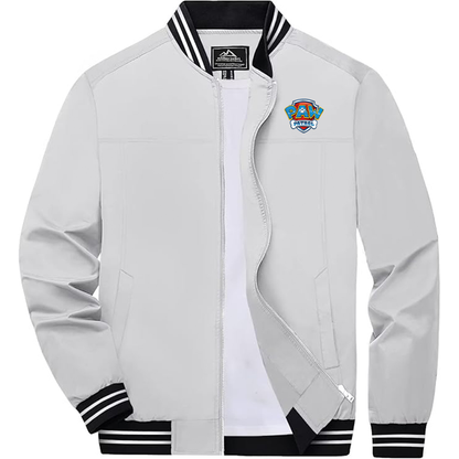 Men's Paw Patrol  Boladeci  Bomber Jackets Lightweight Water Resistant Breathable Spring Fall Full Zip Thin Windbreaker Light Jackets