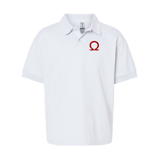 Youth's God Of War Gildan Dry Blend Jersey Polo