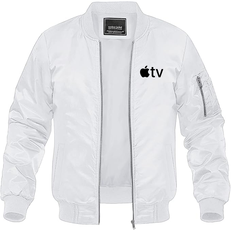 MAGNIVIT Men's  Apple TV  Lightweight Bomber Jacket Windbreaker Casual Fall Spring Outdoor Coat