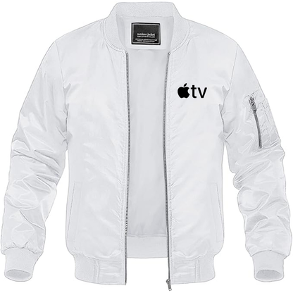 MAGNIVIT Men's  Apple TV  Lightweight Bomber Jacket Windbreaker Casual Fall Spring Outdoor Coat