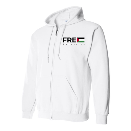 Men's Free Palestine Zipper Hoodie