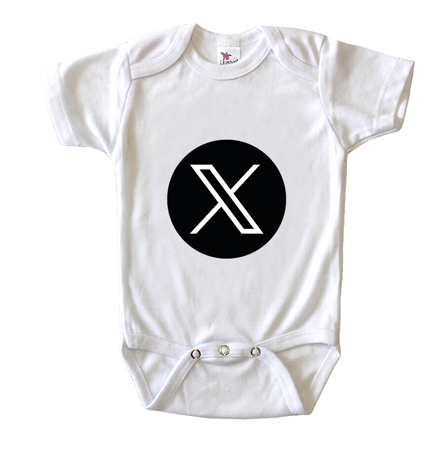 Twitter X Baby Romper Onesie