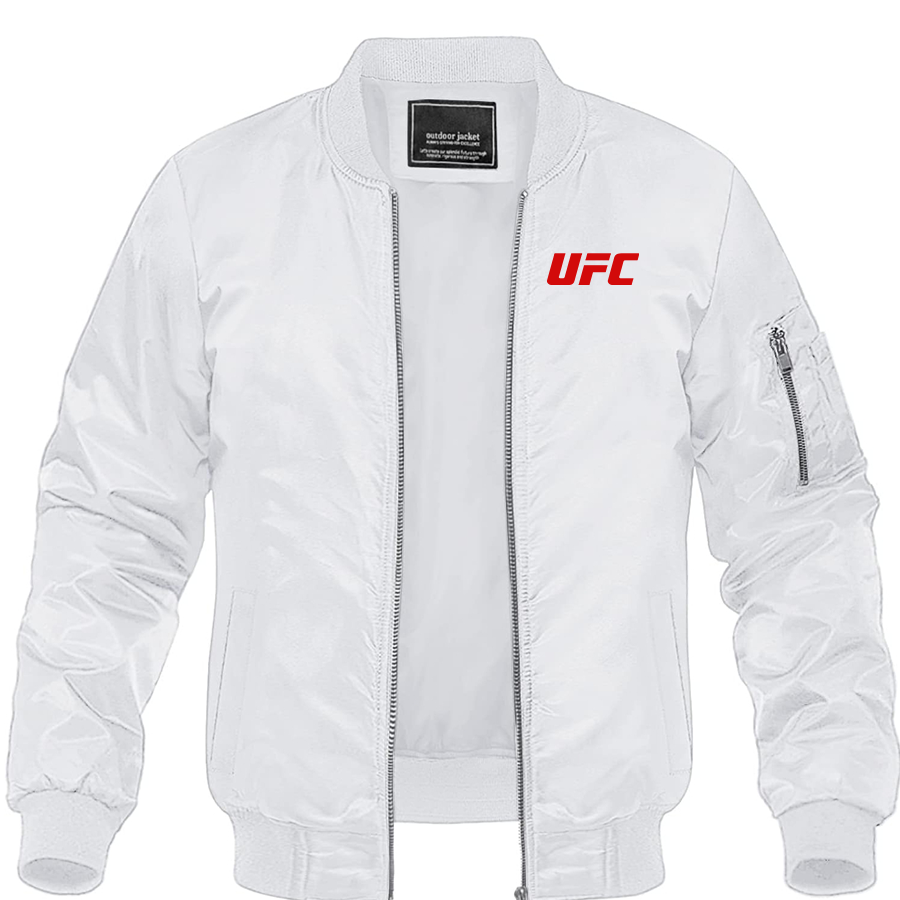 Men's UFC Lightweight Bomber Jacket Windbreaker Softshell Varsity Jacket