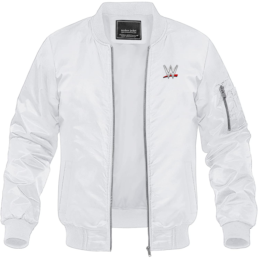 Men's WWE Wrestling Lightweight Bomber Jacket Windbreaker Softshell Varsity Jacket
